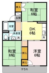 大元駅 徒歩14分 1階の物件間取画像